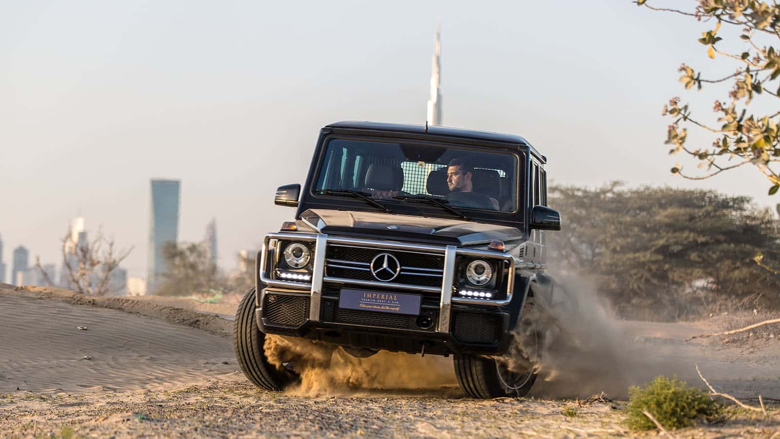 Mercedes Benz G63 AMG Black Color Rental Car Dubai