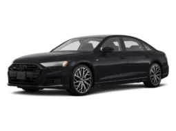 Audi A8 shown from the front three-quarter angle