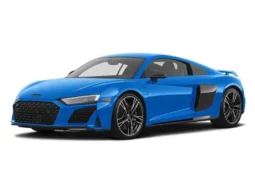 Audi R8 shown from the front three-quarter angle