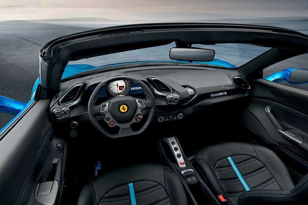 Ferrari 488 Spider car on Rent in Abu Dhabi