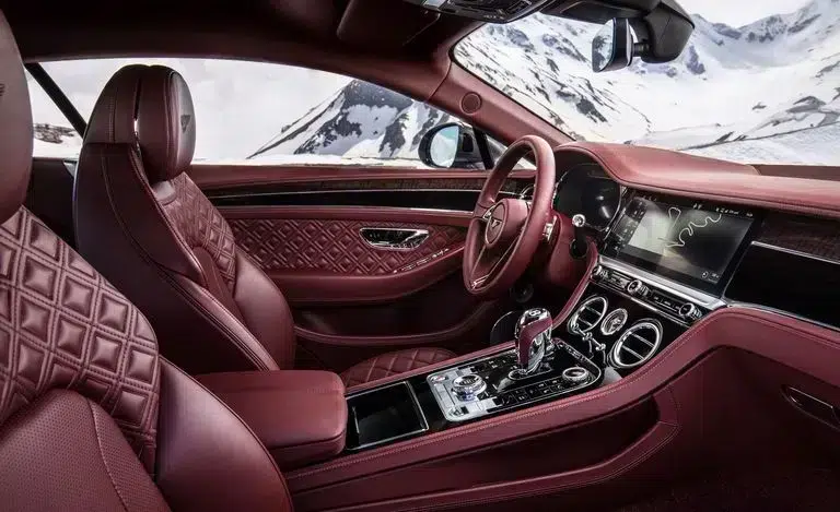 Bentley Continental GT shown in side profile