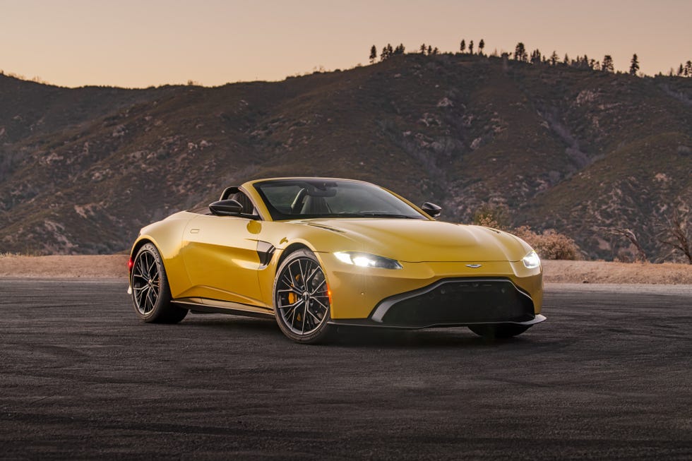 Aston Martin Vantage Roadster Rent Dubai front side view | Imperial Premium Rent a Car
