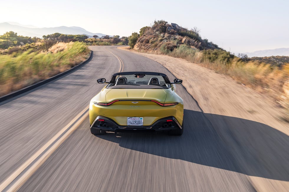 Aston Martin Vantage Roadster Rent Dubai rear view | Imperial Premium Rent a Car