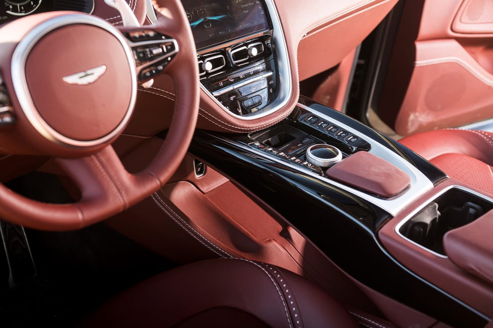 Aston Martin DBX Rent Dubai cockpit view | Imperial Premium Rent a Car