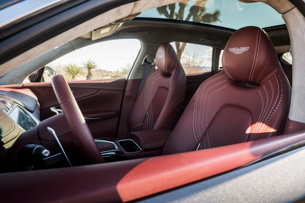 Aston Martin DBX Rent Dubai front seats view | Imperial Premium Rent a Car