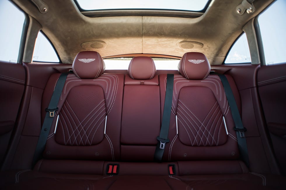 Aston Martin DBX Rent Dubai rear seats | Imperial Premium Rent a Car