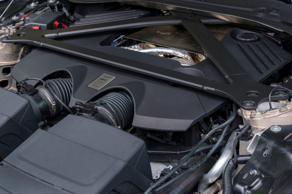 Aston Martin DB12 Rent Dubai engine view | Imperial Premium Rent a Car