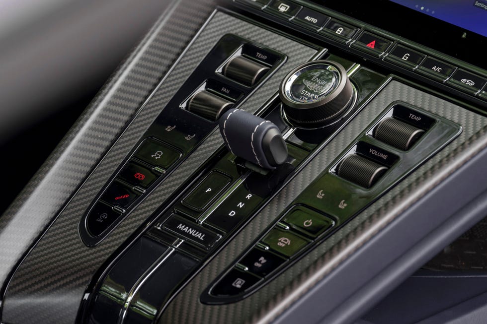 Aston Martin DB12 Rent Dubai gear system | Imperial Premium Rent a Car
