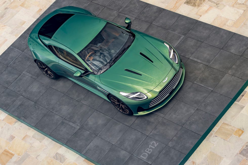Aston Martin DB12 Rent Dubai top view | Imperial Premium Rent a Car